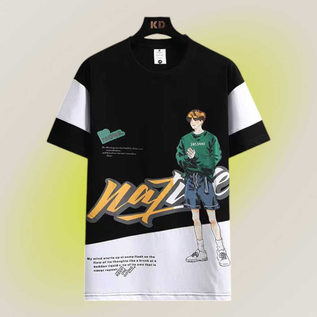ASGARD777 เสื้อยืดแขนสั้นผู้ชาย / เสื้อยืด / เสื้อยืด NATE