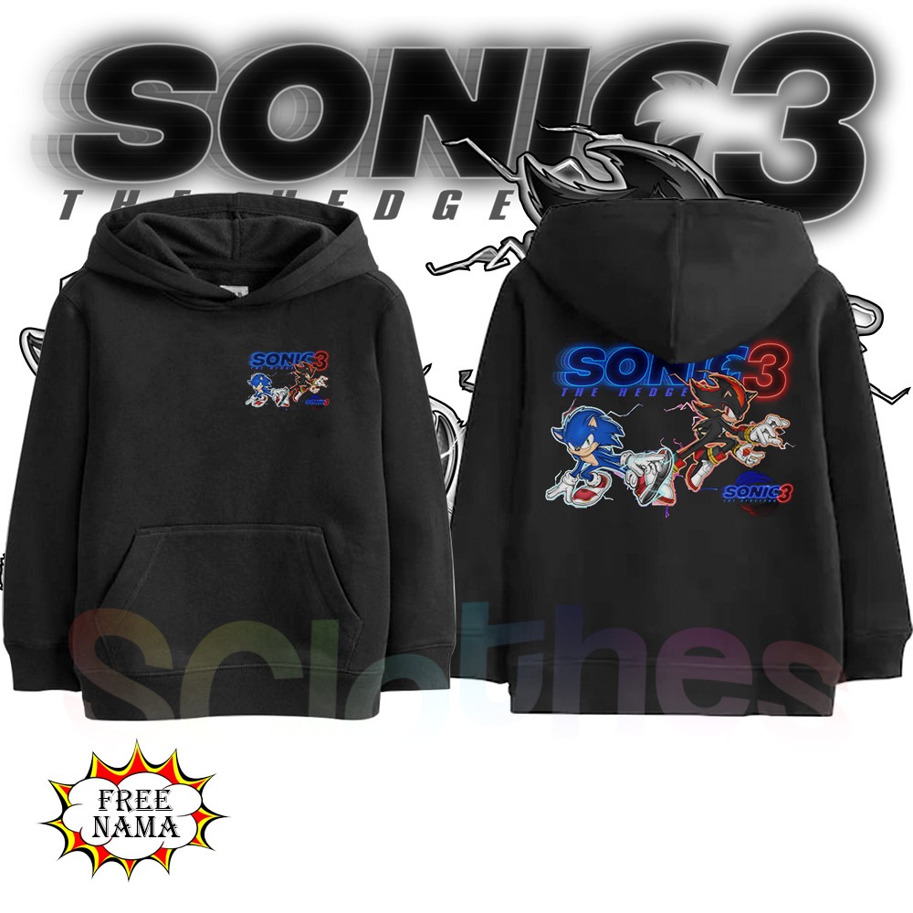 เสื้อแจ็คเก็ตมีฮู้ด Kids Sonic vs Shadow the Hedgehog 3
