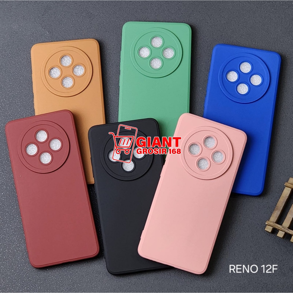 Softcase Oppo Reno 12F 4G 5G เคส Macaron Pro กล้อง Oppo Reno 12F 4G 5G