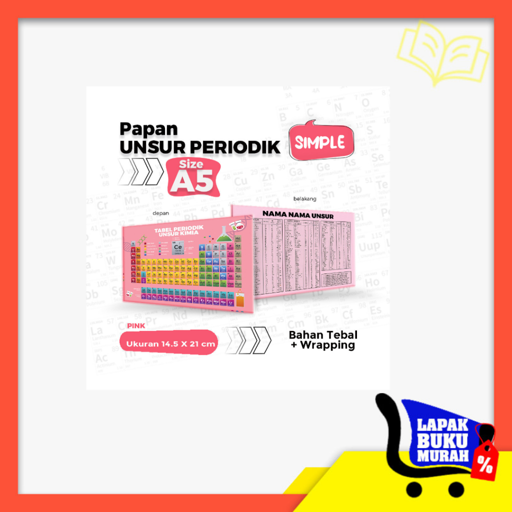 A5 ELEMENT COLLECTION OF PRACTICAL CHEMISTRY ELEMENTS A5 (ตัวแปรหลายสี)