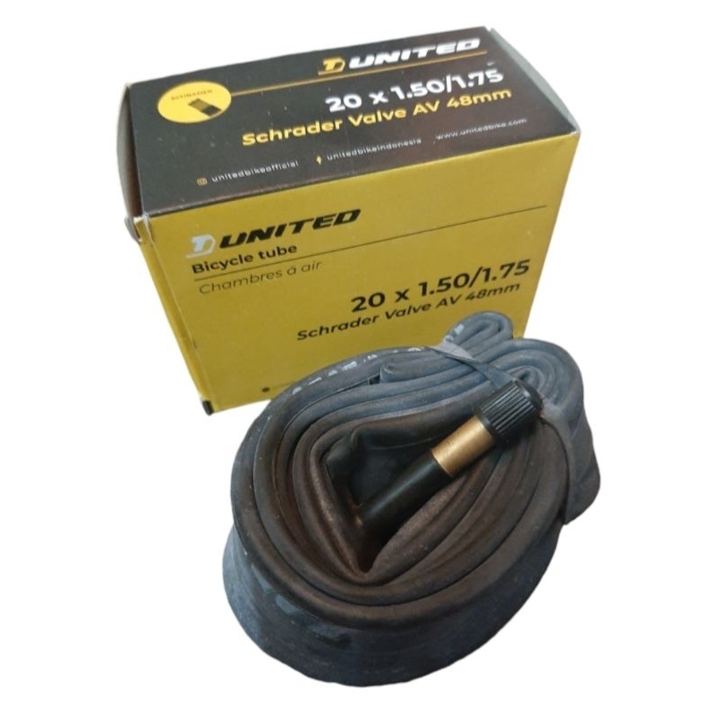 ยางใน BMX 20 x 1.50-1.75 คอป ยาว AV 48 mm