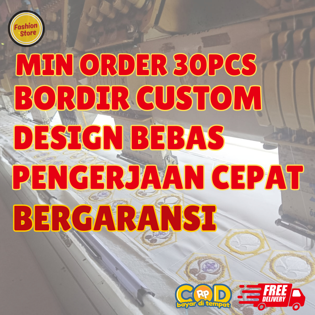 MINIMAL ป้ายโลโก้เย็บปักถักร้อย Bet Emblem Custom Design As You Like สั่งขั้นต่ํา 30 ชิ้น