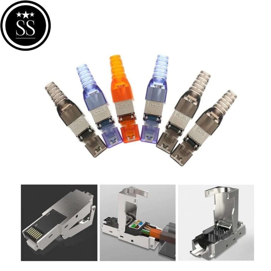 Connector Cat 6A Cat 7 / Connector cat7 FTP Iron STP Iron