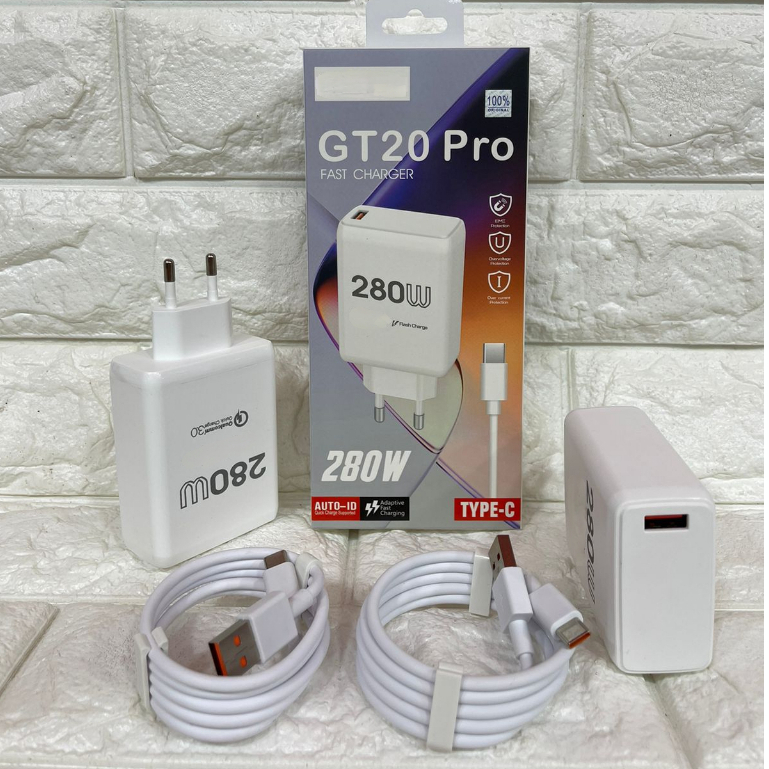 เครื่องชาร์จของแท้สําหรับ INF GT 20 PRO Fast Charger 280W รองรับ Fast Charger