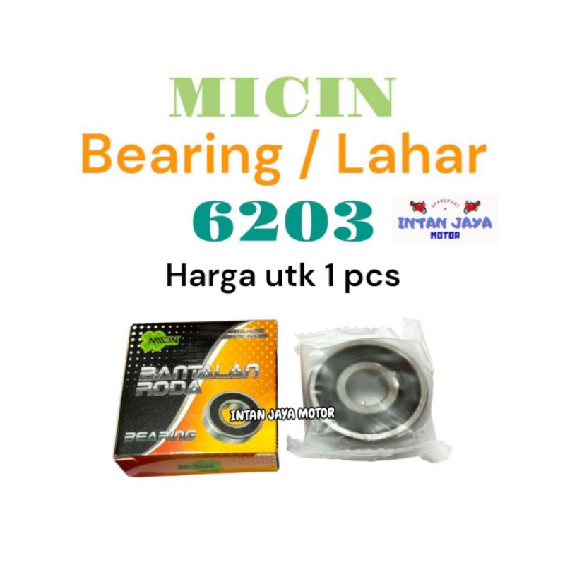 1 ชิ้นแบริ่ง MICIN 6203 LAHER 6203 KLAHER 6203 LAHAR 6203 รถจักรยานยนต์ล้อ