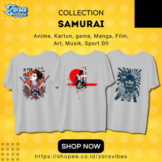 เสื้อยืด พิมพ์ลาย SAMURAI JAPAN สีดํา สําหรับผู้ชาย