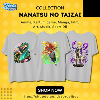 เสื้อยืด พิมพ์ลายอนิเมะ Nanatsu NO TAIZAI