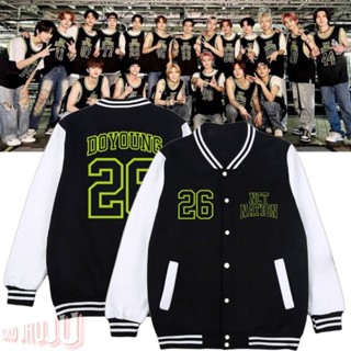 เสื้อแจ็กเก็ตเบสบอล Varsity Nct Nation 2023 Name Part Number 1