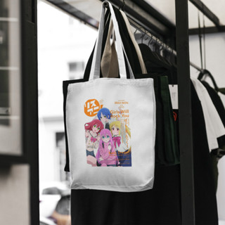 กระเป๋าโท้ท ผ้าแคนวาส ลายการ์ตูนอนิเมะ bocchi the rock tote bag bocchi the rock Totebag สําหรับของที่ระลึก 2