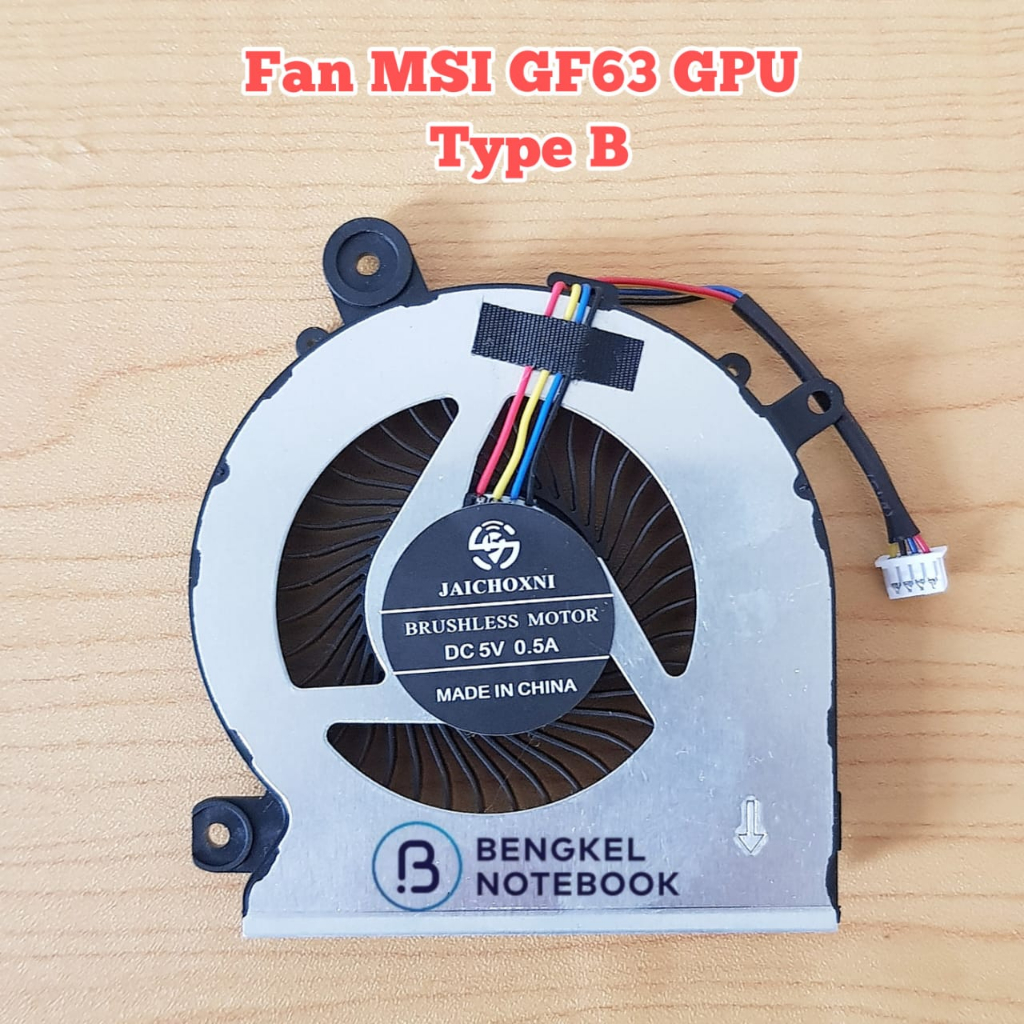 พัดลม MSI GF63 GF65 WF65 MS-16R1 MS-16R2 MS-16R3 A9SE A9SD A10SD A10SE N413 N433 GPU ประเภท B