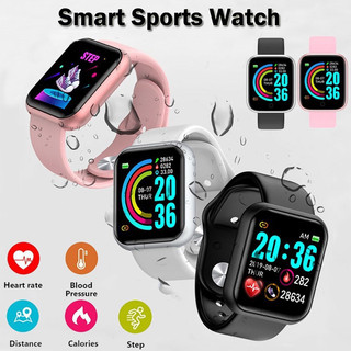 SmartWatch Y68 Sport Bluetooth Smart Watch Pelacak Kebugaran Gelang Pedometer Heart Rate