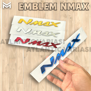 สติกเกอร์โลโก้ NMAX EMBLEM NMAX STICKER NMAX 3D แบบนูน ด้านซ้าย และขวา สําหรับรถจักรยานยนต์ NMAX NMAX EMBLEM TIMBUL NMAX EMBLEM NEW NMAX EMBLEM LOGO EMBLEM ทุกประเภท จํานวน 1 ชุด