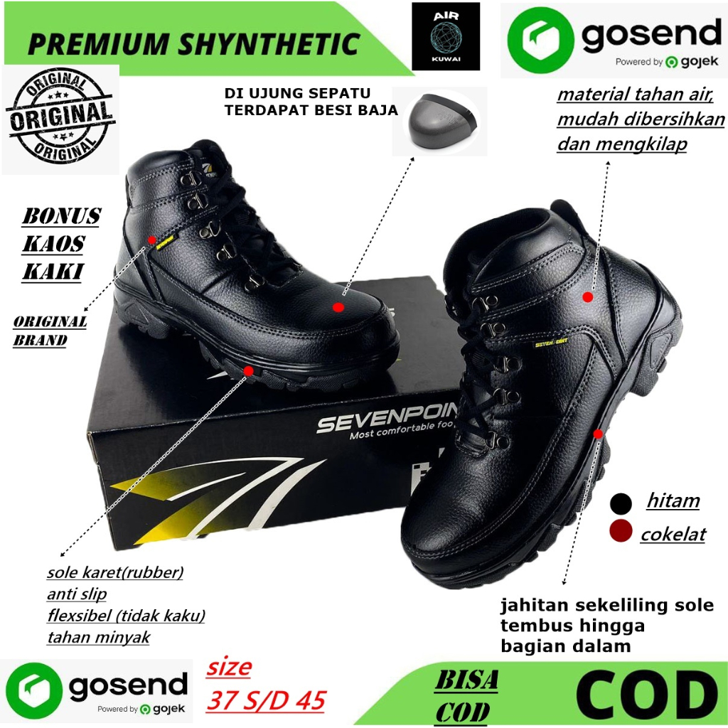 Original Mens Safety Shoes Savety Boots Steel Toe Tracking Touring Outdoor Sefty Hiking Sefi Shoes K