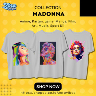 เสื้อยืด พิมพ์ลาย Madonna Face