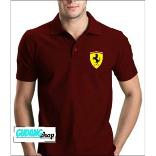 เสื้อโปโล แขนสั้น พิมพ์ลาย Della Scuderia Ferrari เลือกลายได้