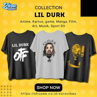 เสื้อยืด ผ้าฝ้าย ลาย Lil DURK Combed 30s