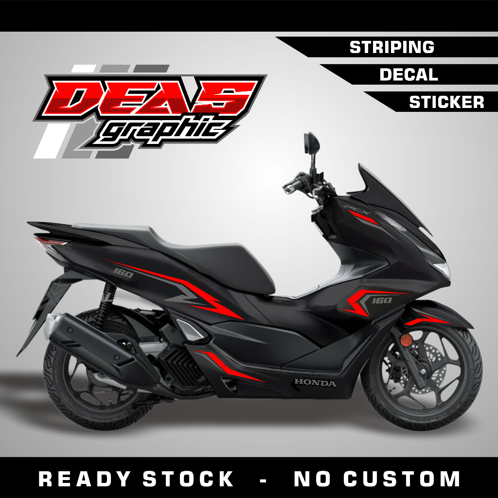 Honda PCX 160 graphic Striping 001 - ตัดเรียบร้อย Just Stick It On
