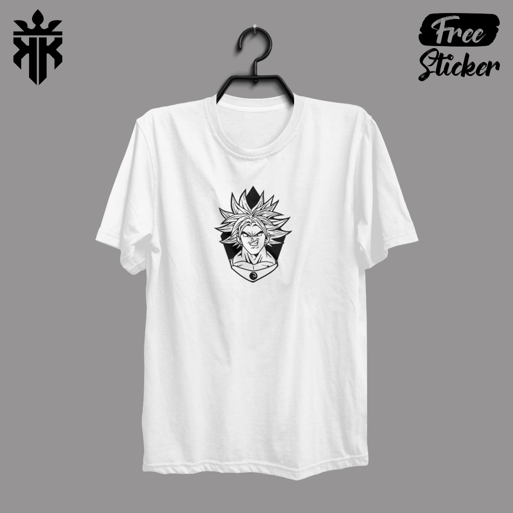 เสื้อยืดดราก้อนบอลอนิเมะ Broly Super Saiyan