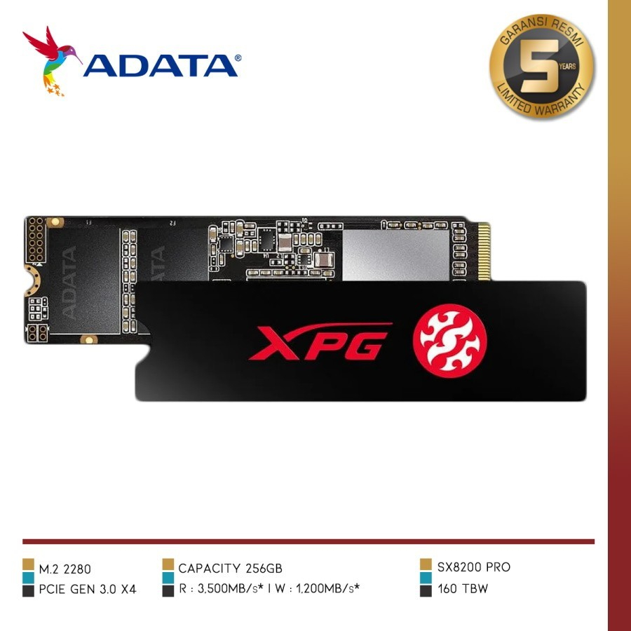 Adata - SSD XPG SX8200 PRO 256GB M.2 NVMe