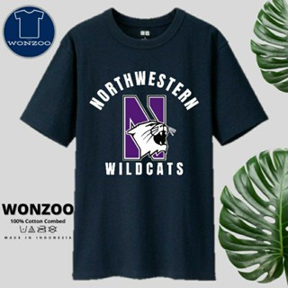 เสื้อยืด ลาย NORTHWESTERN WILDCATS คุณภาพดี