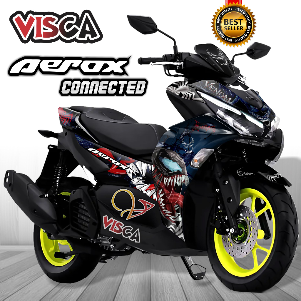 Aerox 155 เชื่อมต่อDecal 2021 2022 Full Body Aerox 155 เชื่อมต่อสติกเกอร์ 2021 2022 Cool Striping Ae