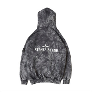 เสื้อแจ็กเก็ต มีฮู้ด ลายโลโก้ Stone ISLAND