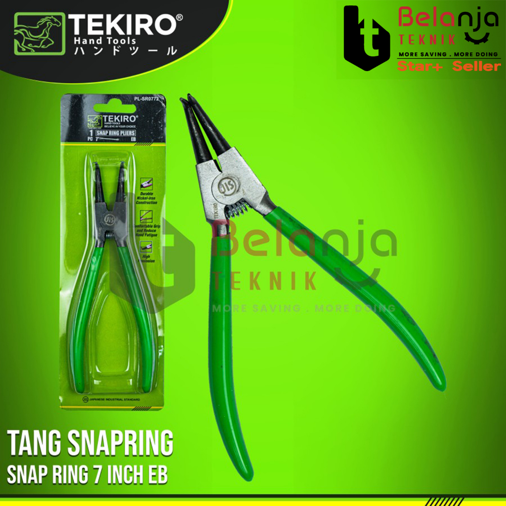 Tekiro Snap Ring คีม EB 7 "Bent Open Snap Ring คีม 7 INCH 7 IN