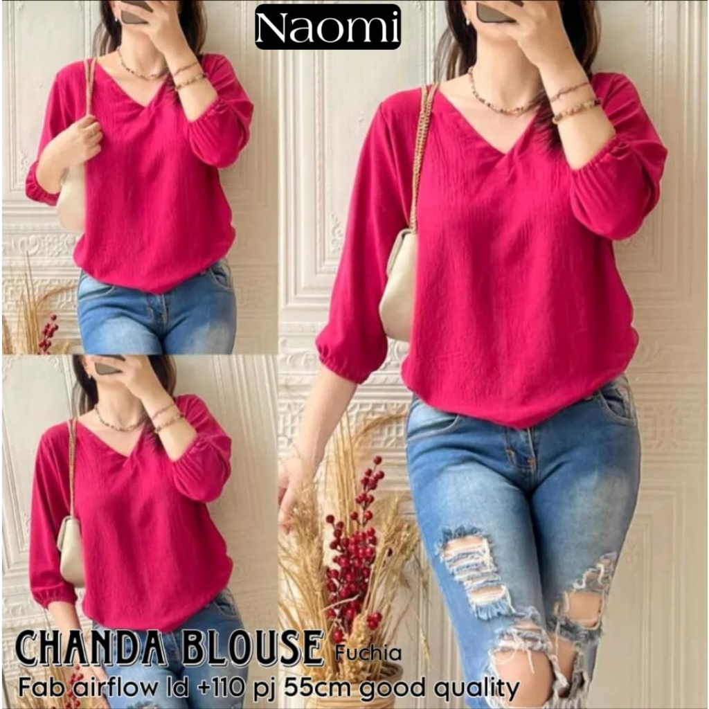 Goodsajifsn - เสื้อ Chanda Crinkle Airflow Material เสื้อผ้าผู้หญิง