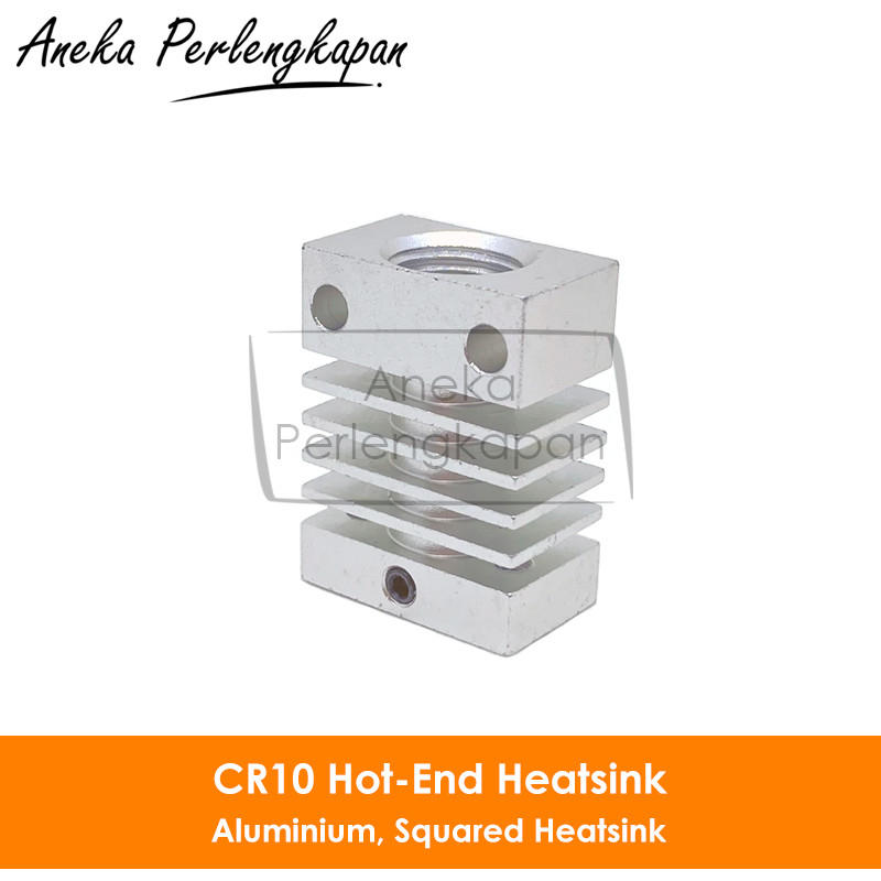 CR10 3D เครื่องพิมพ์อลูมิเนียมฮีทซิงค์หม้อน้ํา Squared Silver