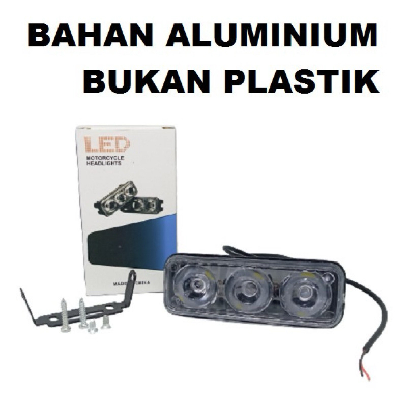 MATA E03 LED Spotlight Cree 3 Eyes 9 วัตต์รถจักรยานยนต์รถ E03R Fog Worklight ไฟตัดหมอก