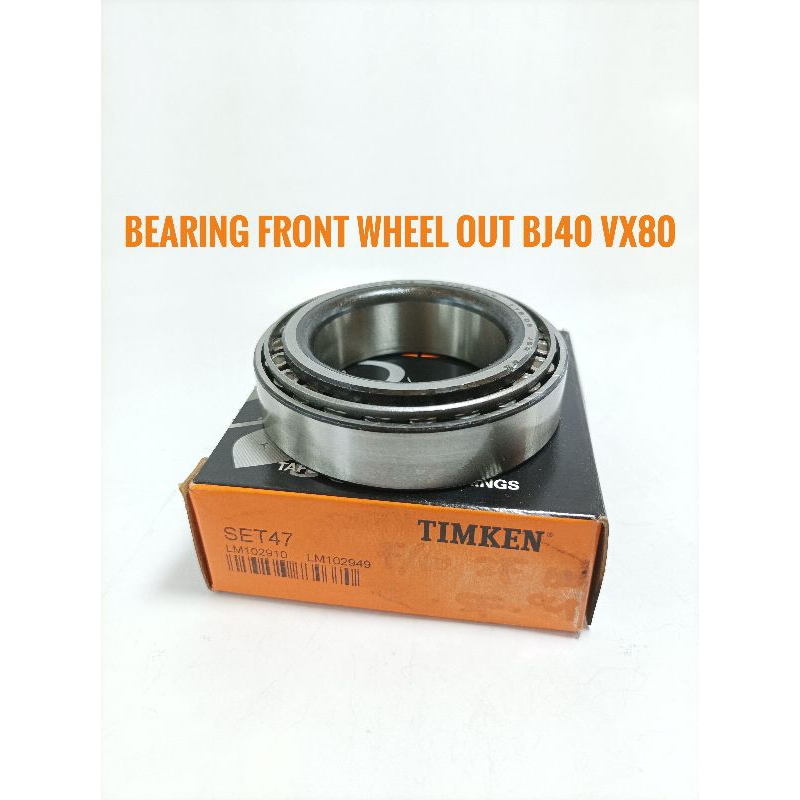 แบริ่งล้อหน้า Out Toyota BJ40 Landcruiser VX80 Lager ล้อหน้าด้านนอก BJ-40 VX-80 Timken LM102949/10