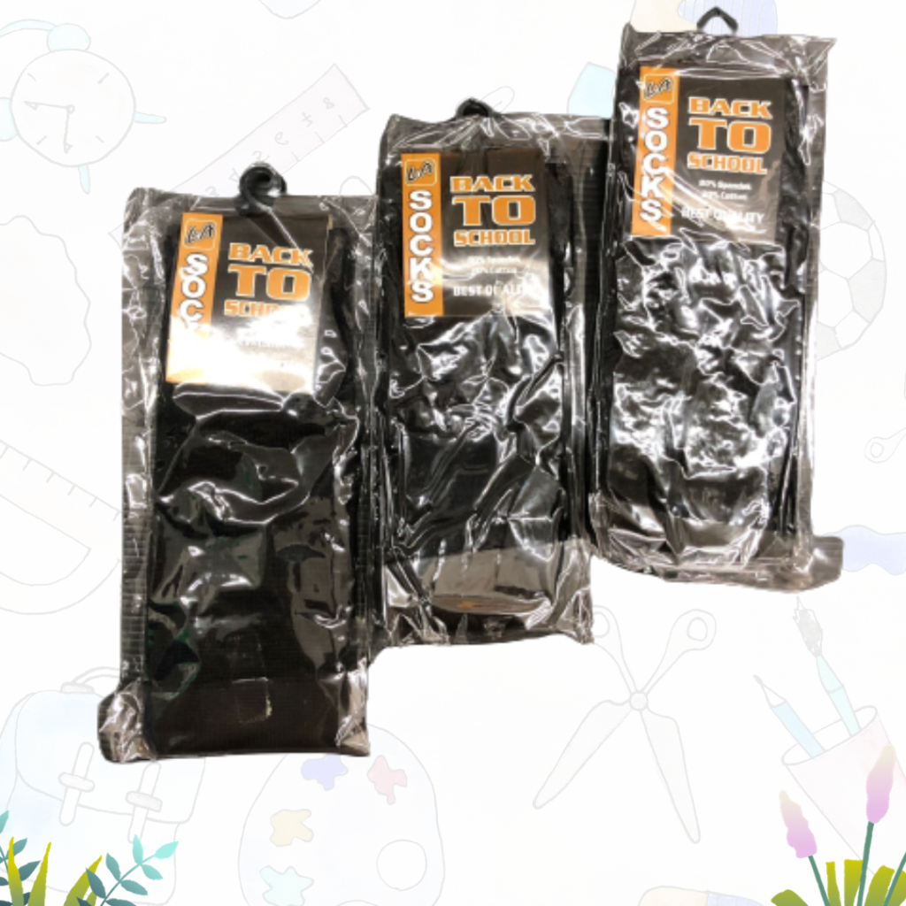 BLACK JUNIOR HIGH SCHOOL SOCKS / BLACK JUNIOR HIGH SCHOOL SOCKS BACK TO SCHOOL