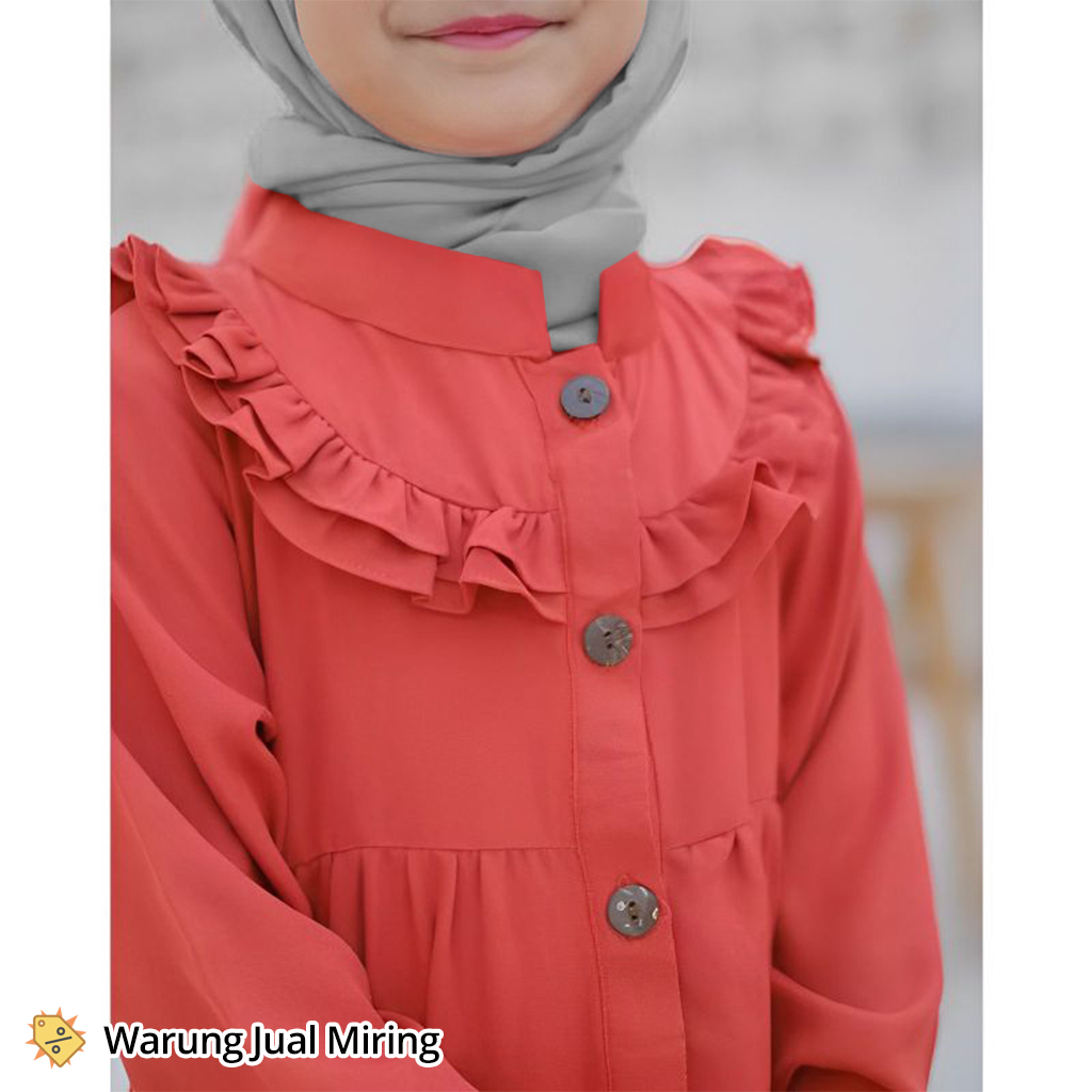 HITAM PUTIH Crinkle มุสลิมสาว Gamis เสื้อผ้าสไตล์เกาหลีสีขาวสีดํา Teracotta สีชมพูเด็กทุกวันสาววัยรุ่นชุดธรรมดาสีพรีเมี่ยม Manasik Eid Luxury Party Airflow วัสดุล่าสุดรุ่น 2025 ชุดอายุ 2 ปี 4 ปี 5 ปี 6 7 8 9 10 11 12