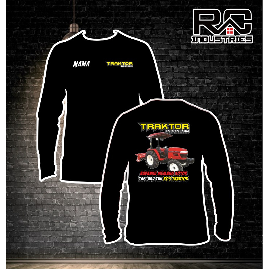 YANMAR TRACTOR TOP ONE เสื้อยืด CHANGE NAME LONG SLEEVE