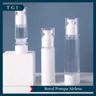 TGI - BOTOL PUMP AIRLESS SPRAY TRANSPARAN BOTOL LOTION SPRAY TRAVEL SIZE