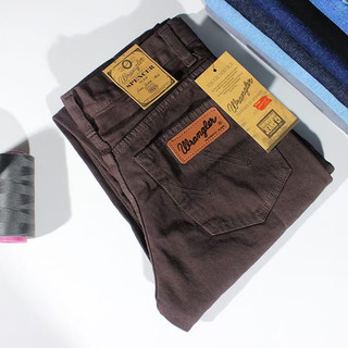 Celana Jeans Panjang Pria Standar / Jeans Denim Wr Cowok Reguler Fit Jumbo Coklat Brown
