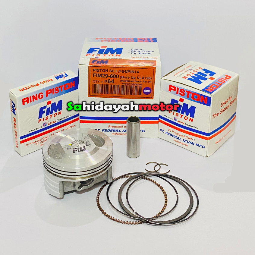 PISTON SEHER ชุด FIM PIN 14 58 58.5 59 59.5 60 61 62 63 64 KLX 150 KLX Dtracker