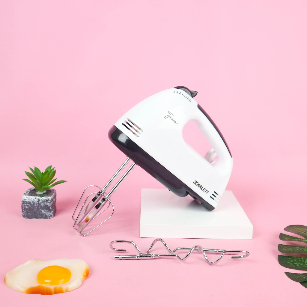 Dn-super Hand Mixer Cake Scarlett การควบคุมความเร็วมัลติฟังก์ชั่นระดับ 7 ความเร็ว