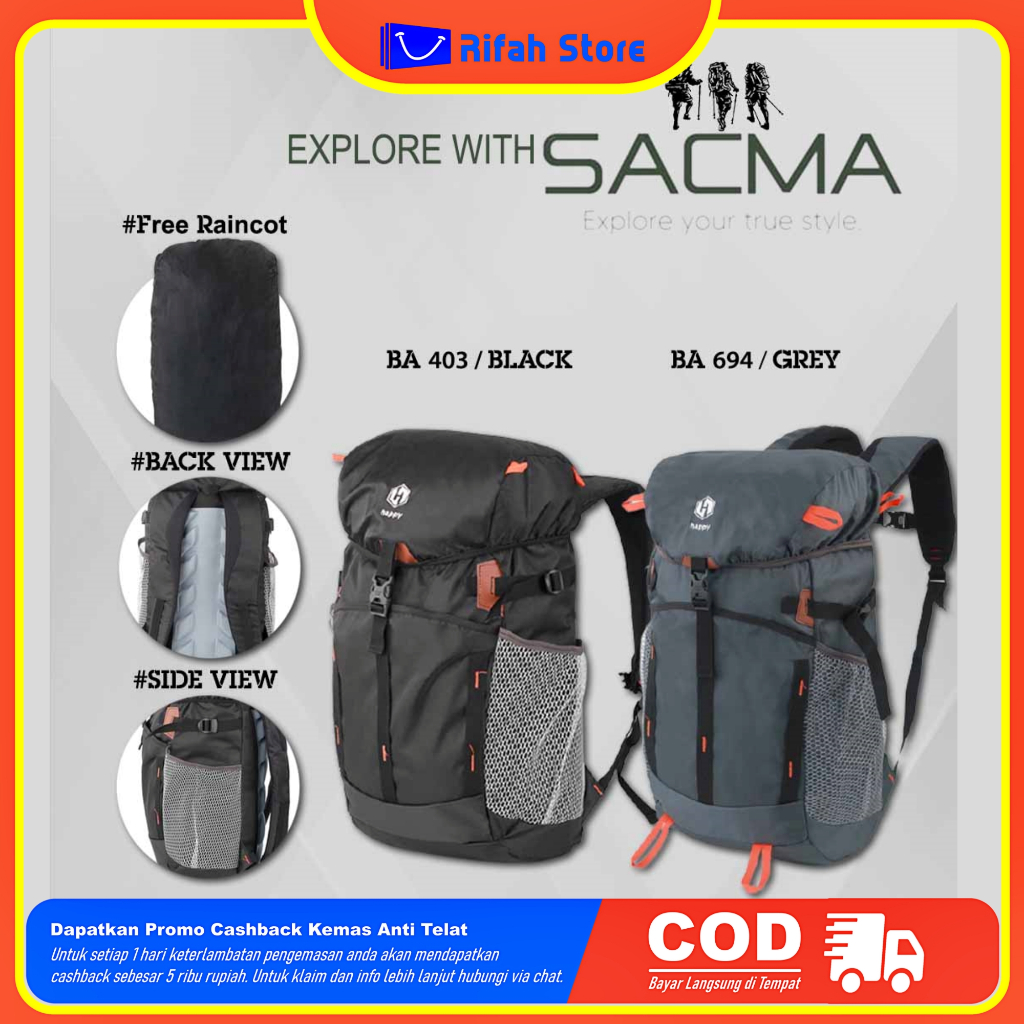 Semi Carrier Backpack / Outdoor Backpack / Backpack Volume Capacity 40 L