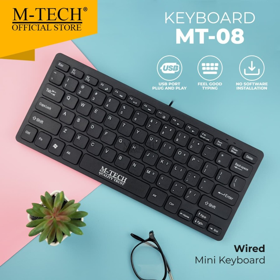 M-Tech แป้นพิมพ์คอมพิวเตอร์เดิม PC แล็ปท็อปมัลติมีเดีย MT08 / MT-08