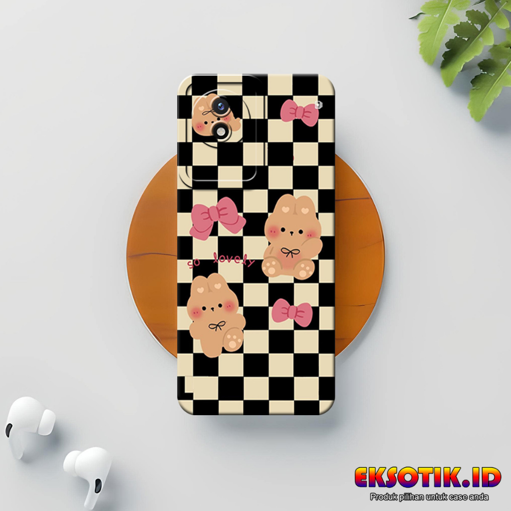 VIVO Y02T กรณี Eksotik.id VIVO Y02T ปลอก VIVO Y02T ซิลิโคนโทรศัพท์มือถือผิวอุปกรณ์เสริม Hardcase Sof