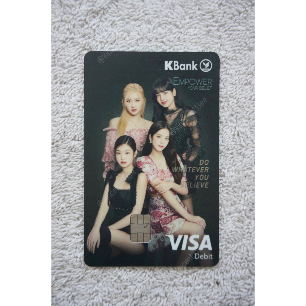 Blackpink OT 4kbank Photocard Pc Poca Black Version