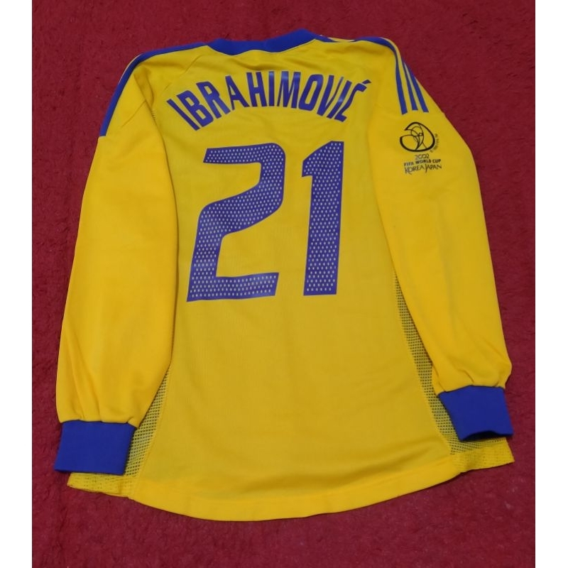 Jersey Sweden WC 2002 ของแท้ เทมเพลตแขนยาว PI