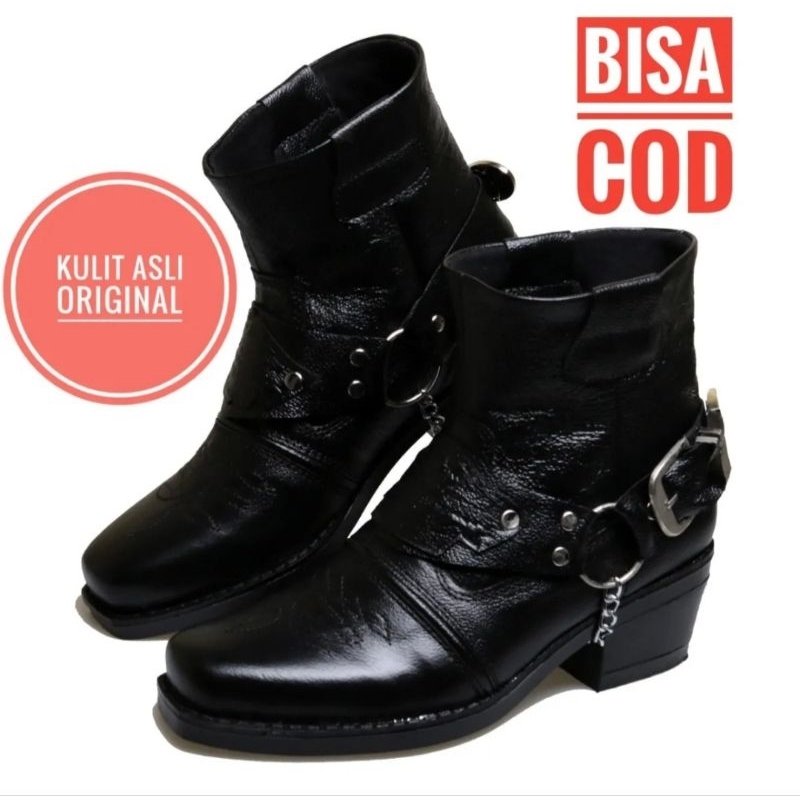 รองเท้าบูทหนัง / รองเท้า JUNGGLE COWBOYS / COWBOYS / BNN 286