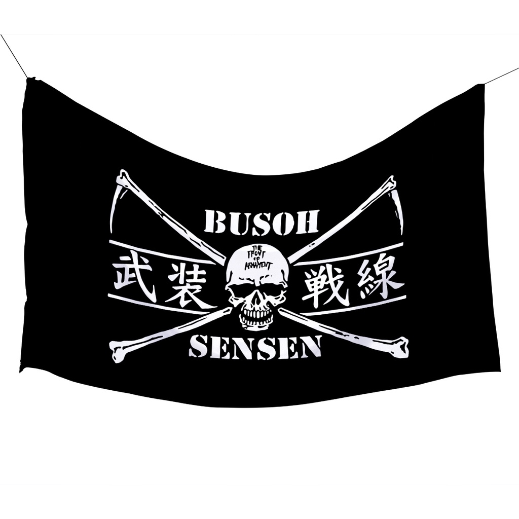 TAPESTRY WALLDECOR CROWS FLAG ZERO GANG ด้านหน้าของแขน TFOA