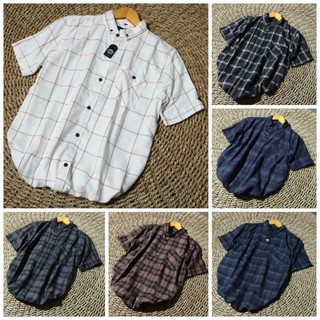 BRILL EIGHTY EIGHT 88 KEMEJA FLANEL LENGAN PENDEK PRIA PREMIUM TERLARIS FLANNEL CARDINAL KOTAK GARIS POLOS CHINOS PD01