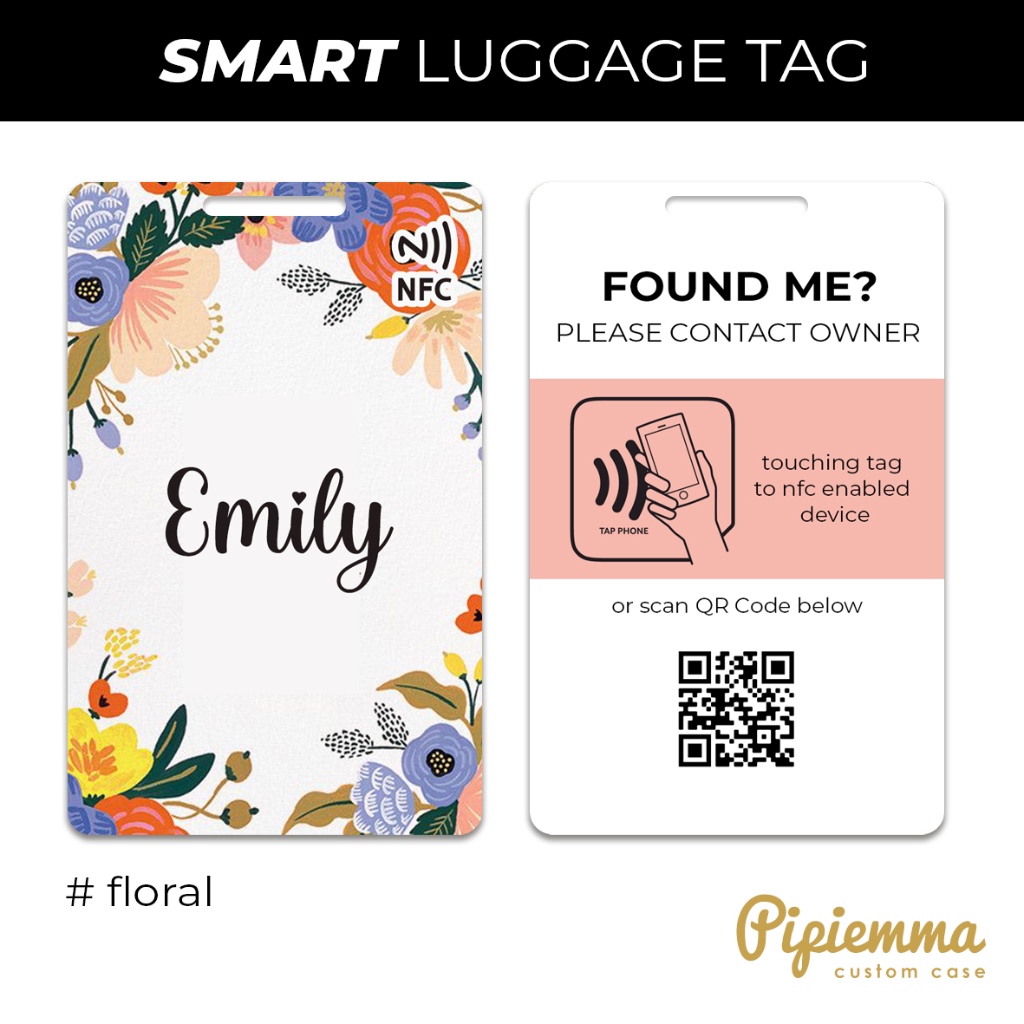 Gantungan แท็กกระเป๋าเดินทาง NFC Smart Tap Travel กระเป๋าเดินทางที่แขวนกระเป๋า