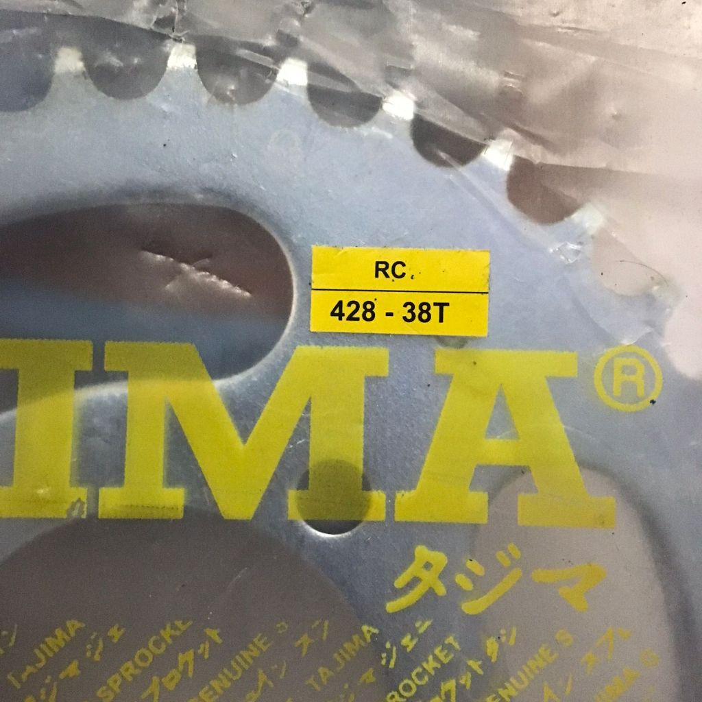 เกียร์ด้านหลังเกียร์ SUZUKI RC SHOGUN SMASH SATRIA FU 428-38T,39T,40T,43T TAJIMA