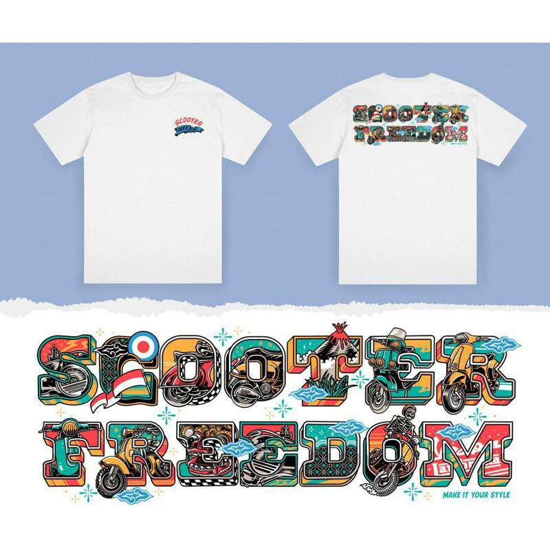 เสื้อยืด OFFICIAL SCOOTER FREEDOM VOL.3