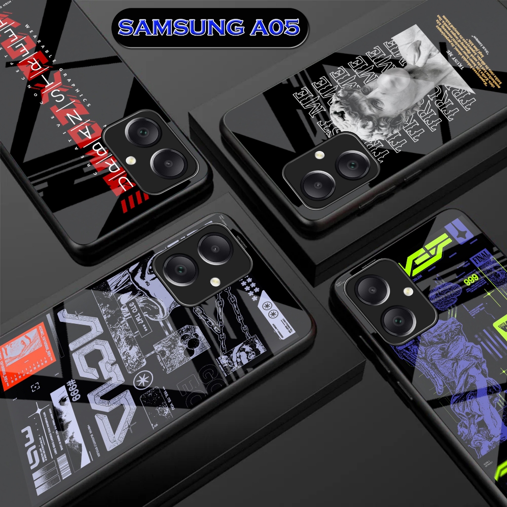 Softcase Glass Aesthetic Samsung A05 [01] Case Samsung A05 - Protector Handphone A05 - Accessories S